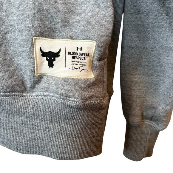 UNDER ARMOUR Project Rock Warm Up Hoodie Men's Sz. Small - Picture 7 of 14